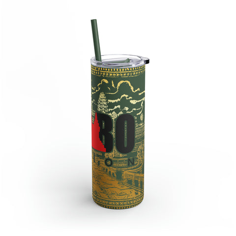 Image of Limited Edition Cambo Nation Golden Angkor Wat - Maars Maker Skinny Matte Tumbler, 20oz