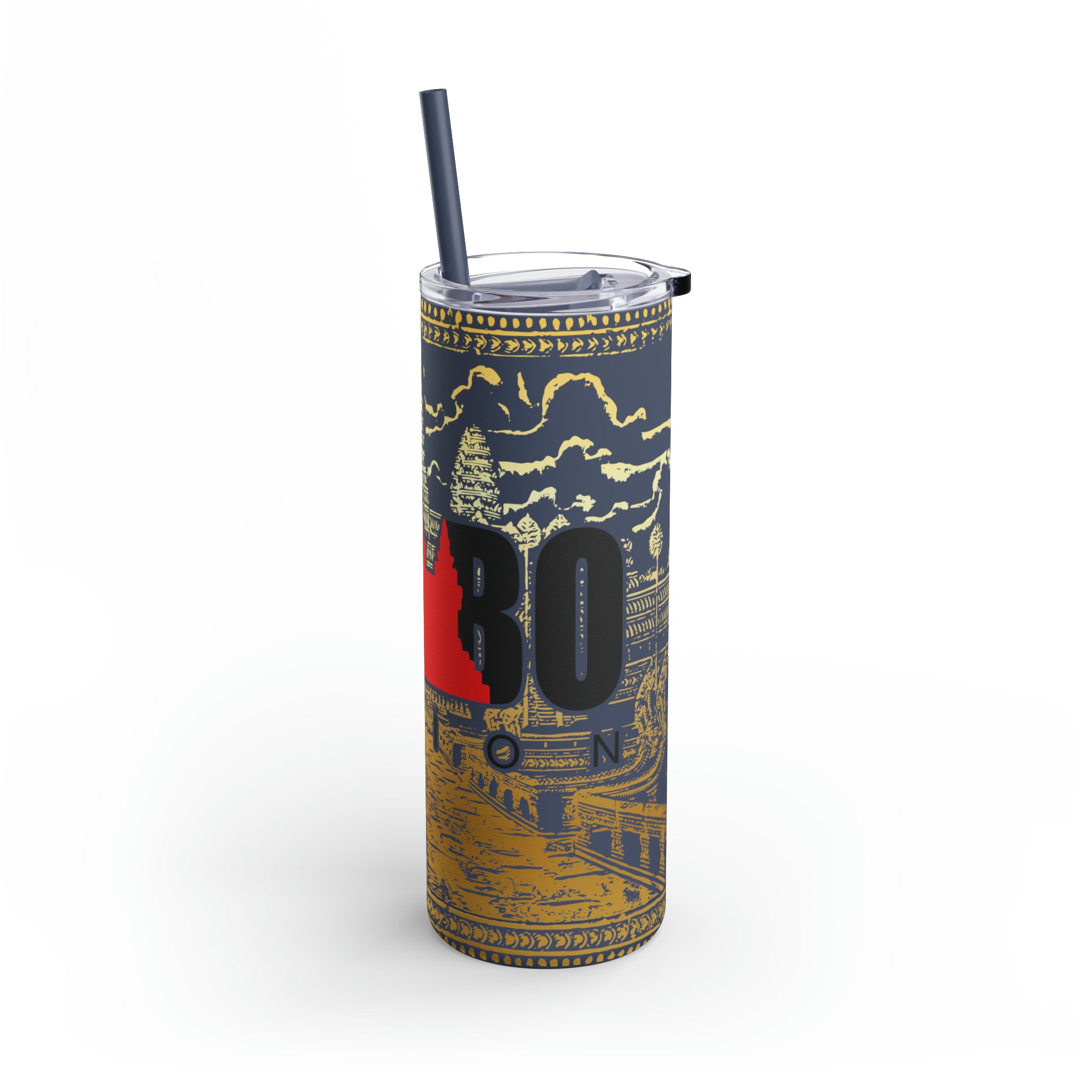 Limited Edition Cambo Nation Golden Angkor Wat - Maars Maker Skinny Matte Tumbler, 20oz