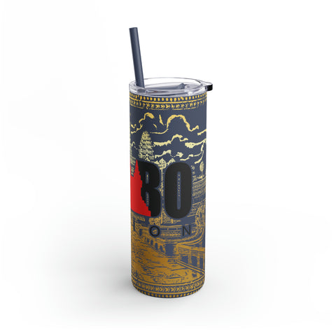 Image of Limited Edition Cambo Nation Golden Angkor Wat - Maars Maker Skinny Matte Tumbler, 20oz