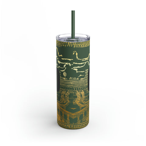 Image of Limited Edition Cambo Nation Golden Angkor Wat - Maars Maker Skinny Matte Tumbler, 20oz