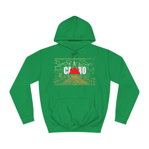 Image of Limited Edition Cambo Nation logo with golden Angkor Watt Premium cozy hoodie