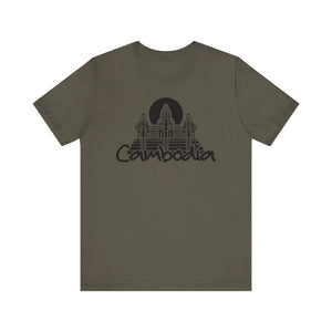 Cambodia with Angkor | Black Font