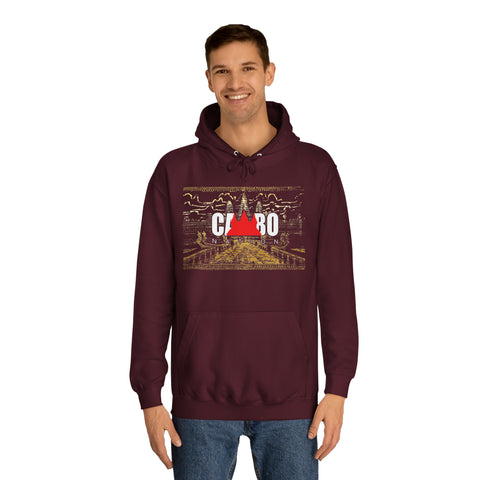 Image of Limited Edition Cambo Nation logo with golden Angkor Watt Premium cozy hoodie