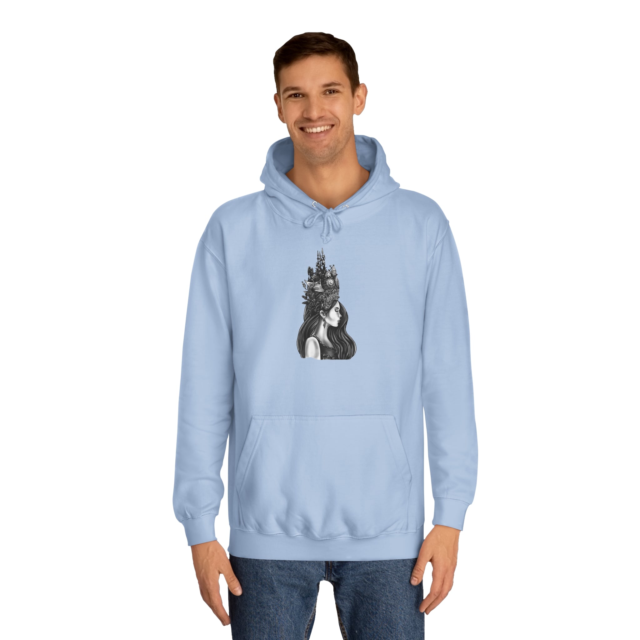 Cambodian Apsara - Unisex College Hoodie