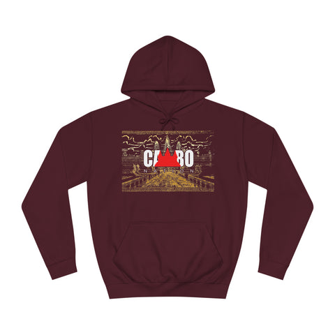 Image of Limited Edition Cambo Nation logo with golden Angkor Watt Premium cozy hoodie