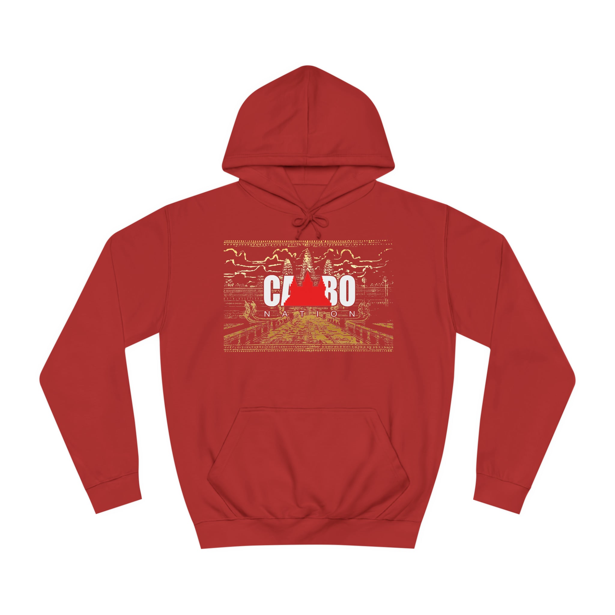 Limited Edition Cambo Nation logo with golden Angkor Watt Premium cozy hoodie
