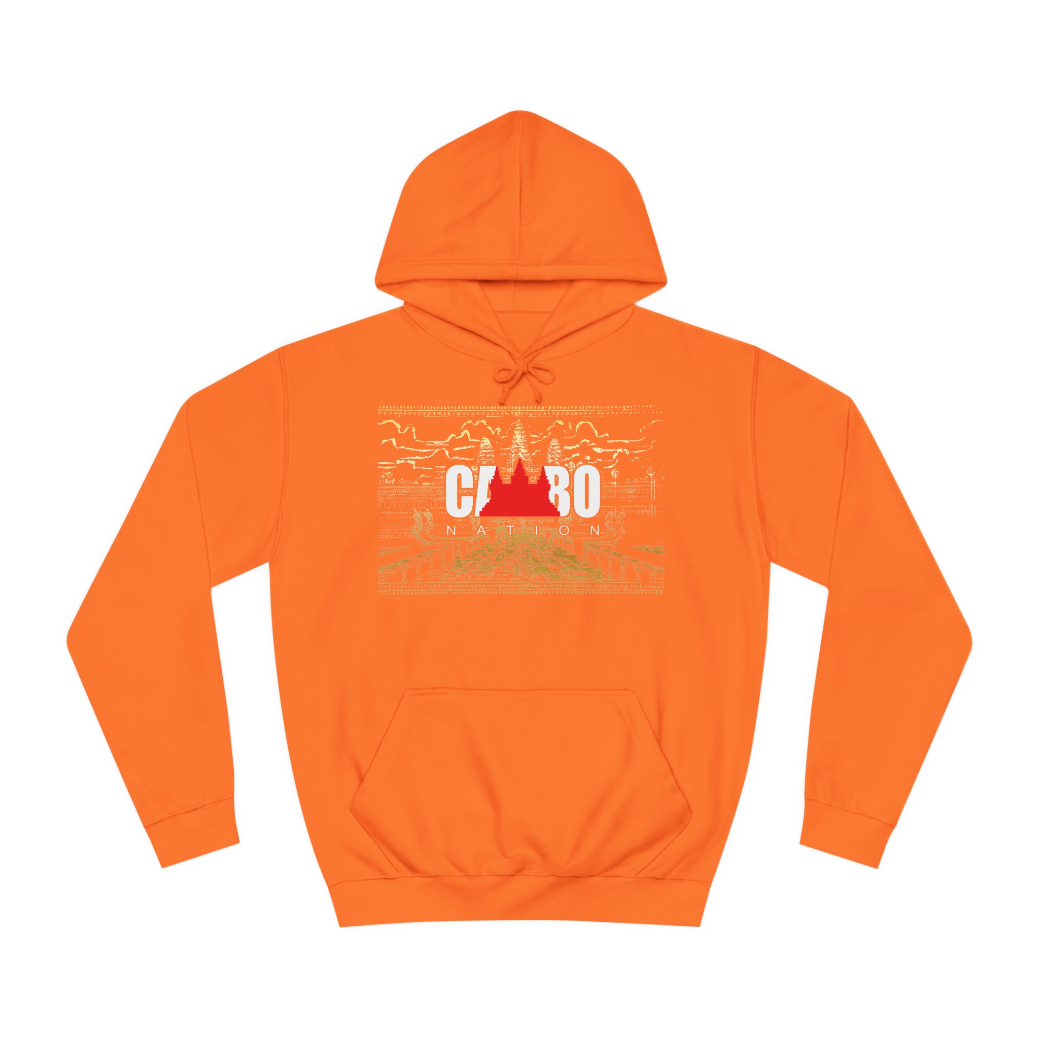 Limited Edition Cambo Nation logo with golden Angkor Watt Premium cozy hoodie
