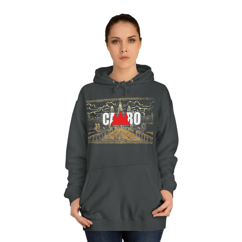 Image of Limited Edition Cambo Nation logo with golden Angkor Watt Premium cozy hoodie