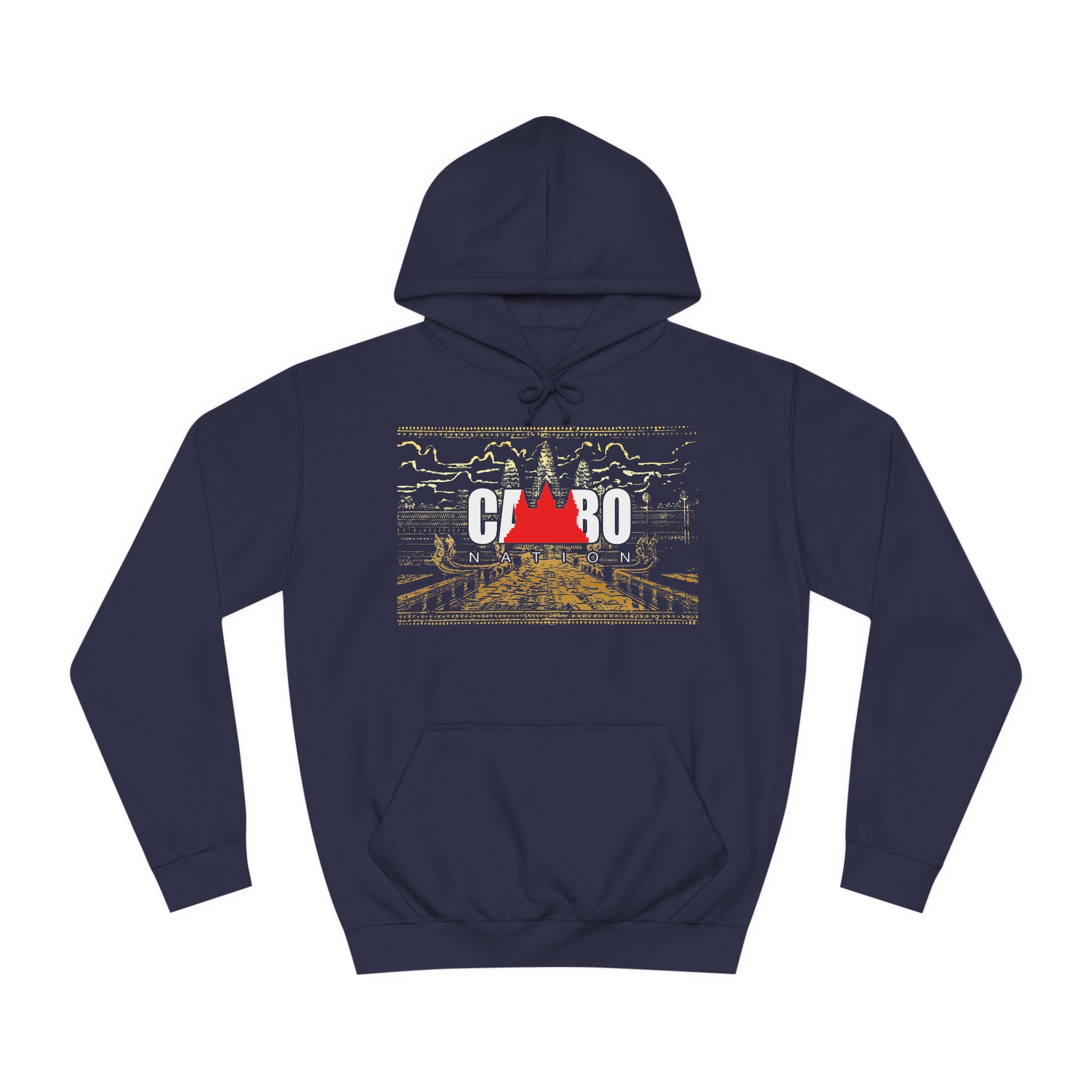 Limited Edition Cambo Nation logo with golden Angkor Watt Premium cozy hoodie