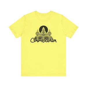 Cambodia with Angkor | Black Font