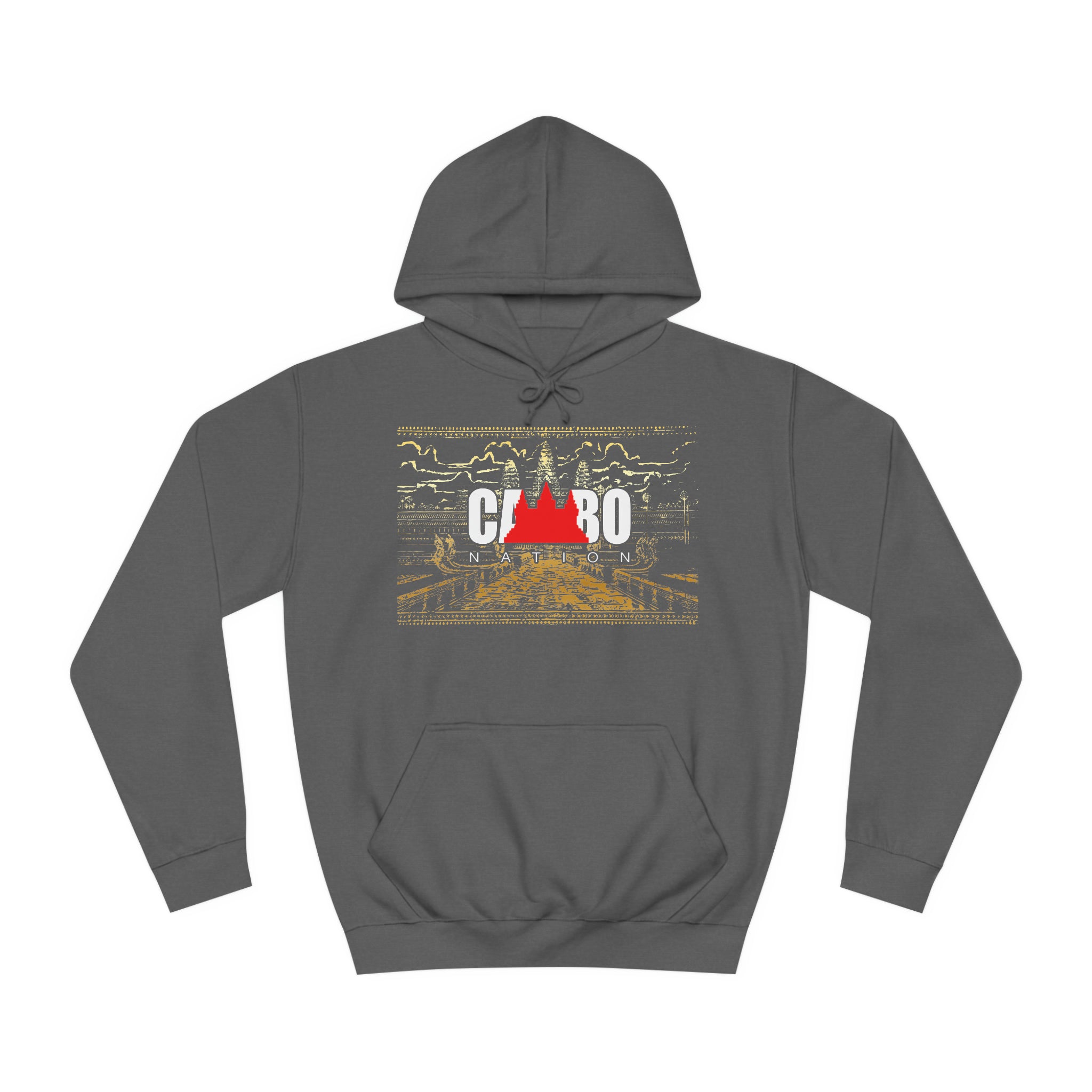 Limited Edition Cambo Nation logo with golden Angkor Watt Premium cozy hoodie