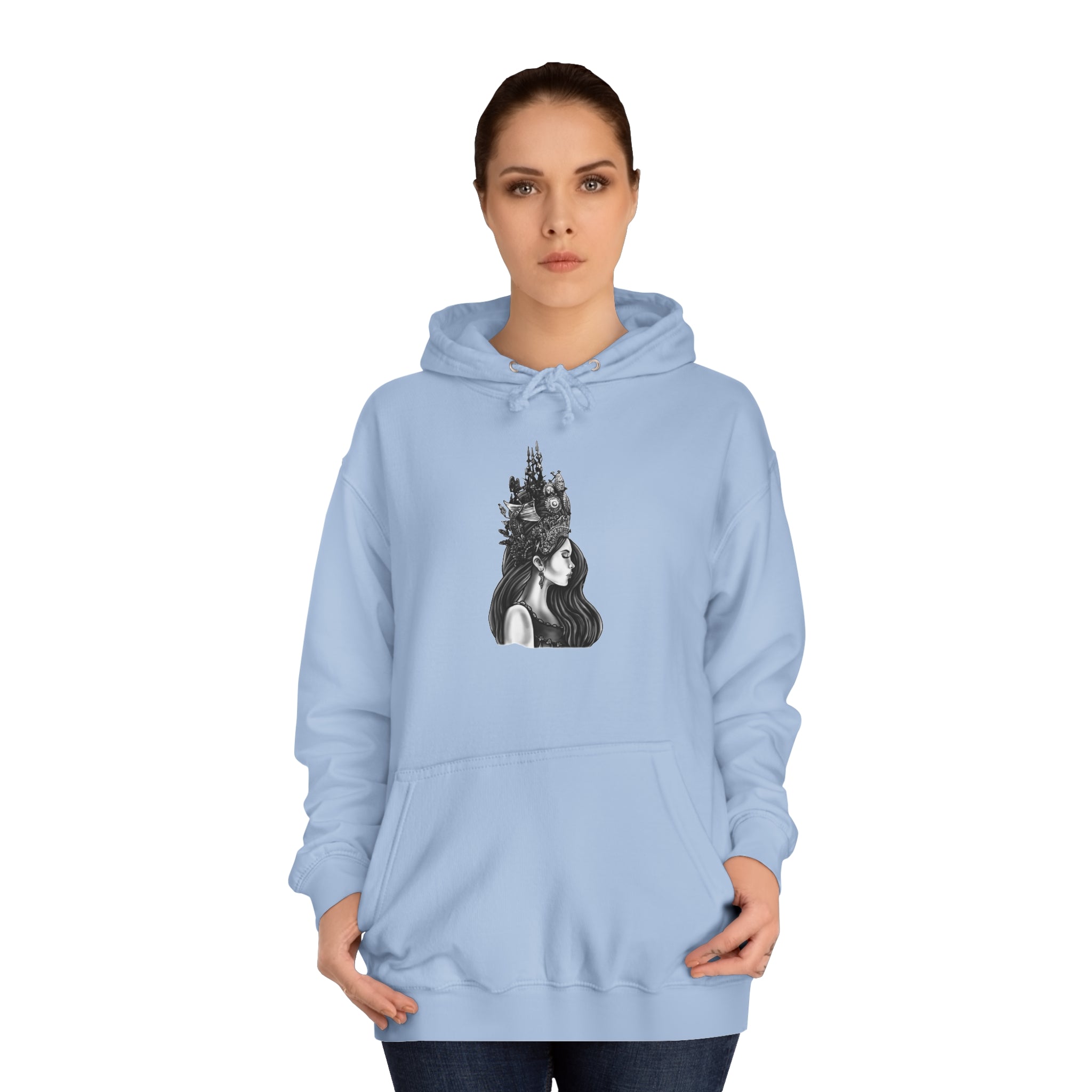 Cambodian Apsara - Unisex College Hoodie