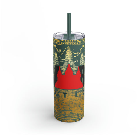 Image of Limited Edition Cambo Nation Golden Angkor Wat - Maars Maker Skinny Matte Tumbler, 20oz