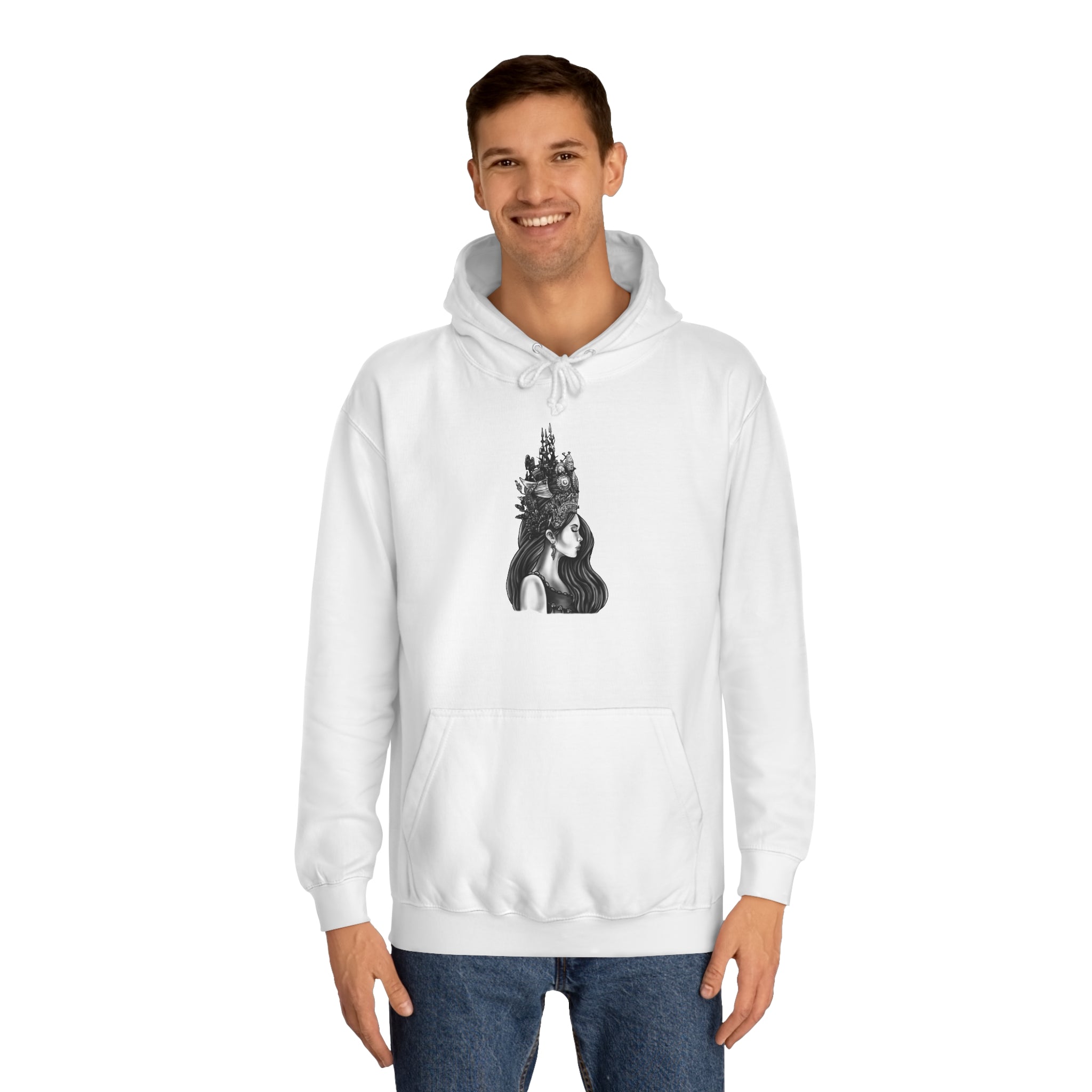 Cambodian Apsara - Unisex College Hoodie