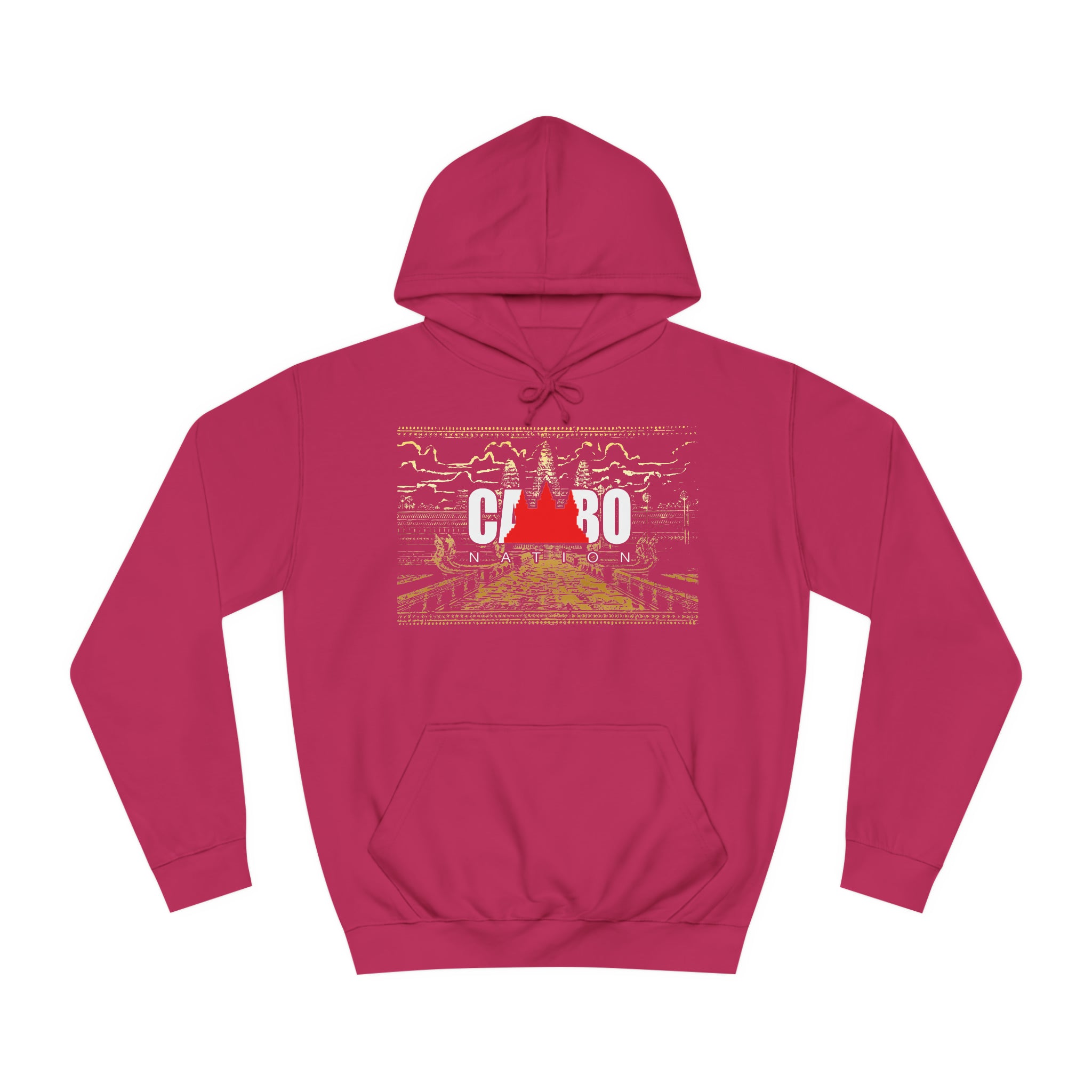 Limited Edition Cambo Nation logo with golden Angkor Watt Premium cozy hoodie
