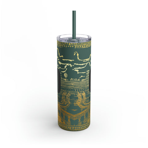 Image of Limited Edition Cambo Nation Golden Angkor Wat - Maars Maker Skinny Matte Tumbler, 20oz