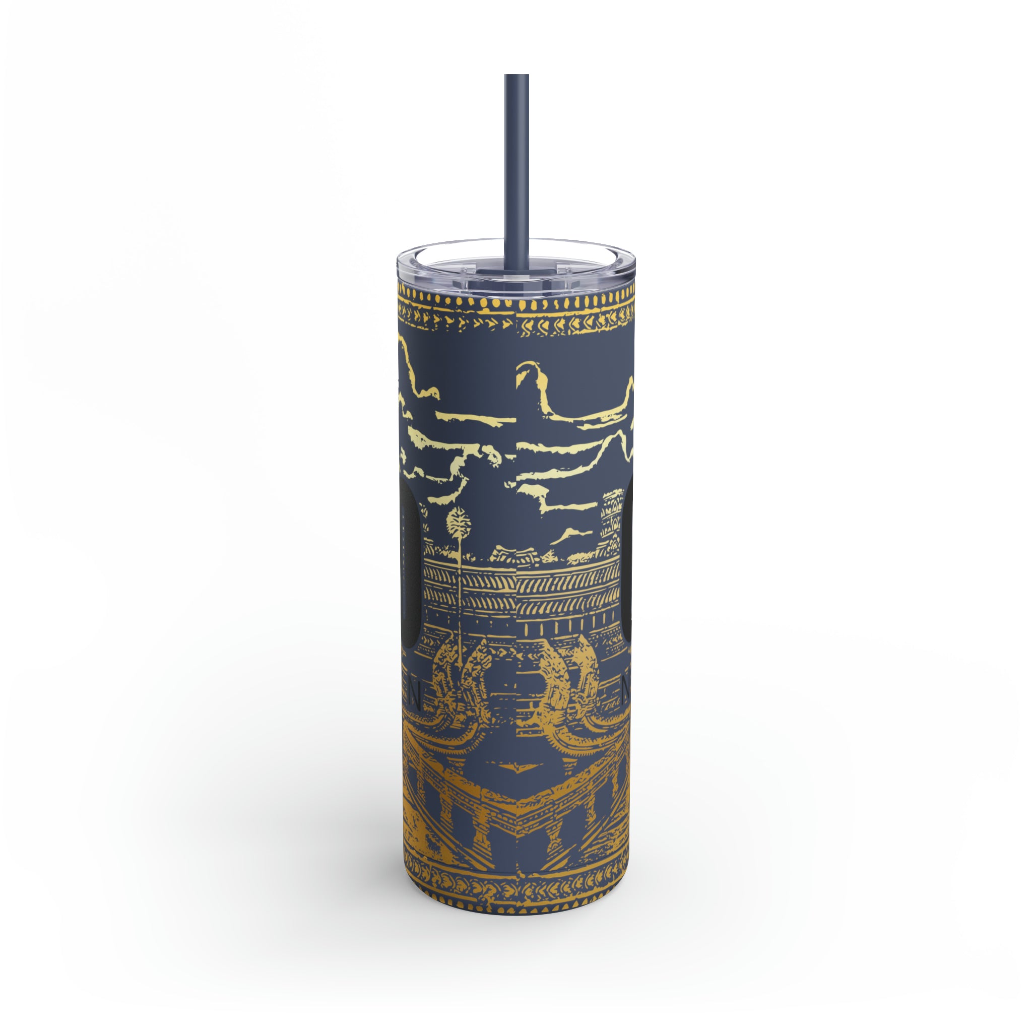 Limited Edition Cambo Nation Golden Angkor Wat - Maars Maker Skinny Matte Tumbler, 20oz