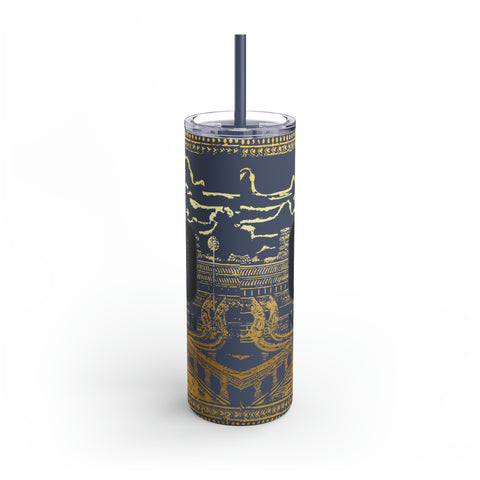 Image of Limited Edition Cambo Nation Golden Angkor Wat - Maars Maker Skinny Matte Tumbler, 20oz