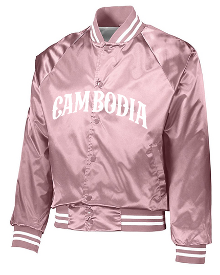 Satin Baseball Cambodia Jacket