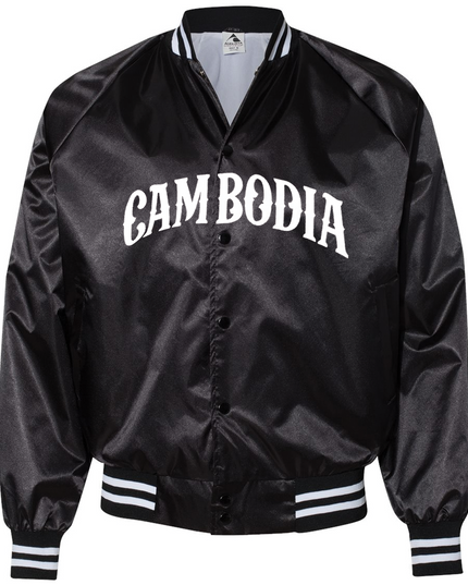 Satin Baseball Cambodia Jacket