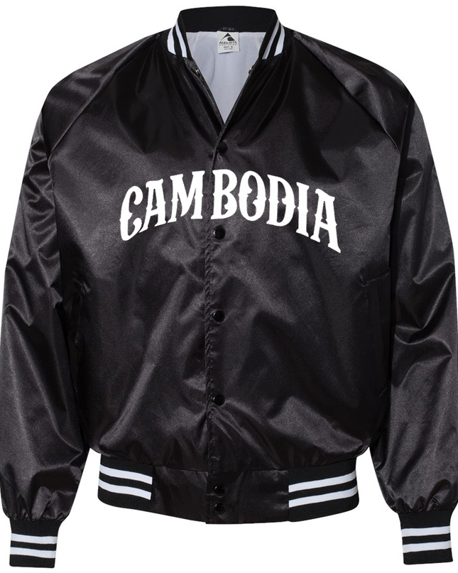 Satin Baseball Cambodia Jacket