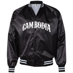 Satin Baseball Cambodia Jacket