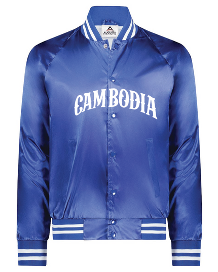 Satin Baseball Cambodia Jacket
